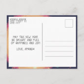 Carte Postale Planète Abstraite Moderne Bonne Année 2023  (Dos)