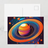 Carte Postale planète IA (Devant / Derrière)