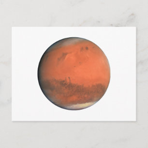 Carte Postale PLANÈTE MARS true color naturel