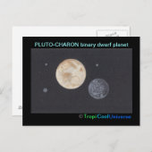 Carte postale Planète PLUTO (Devant / Derrière)