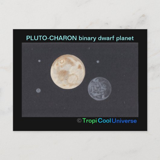 Carte postale Planète PLUTO (Devant)