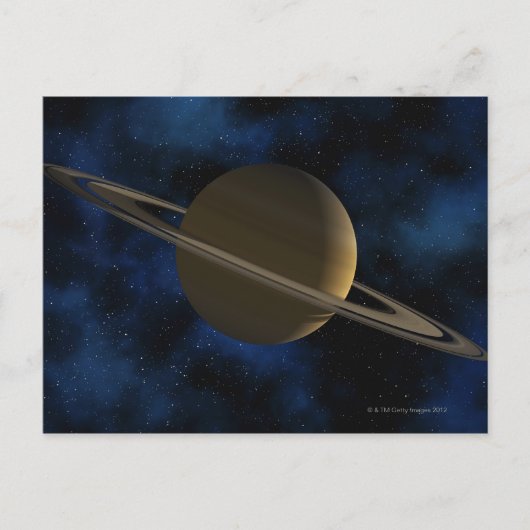 Carte Postale planète Saturne (Devant)
