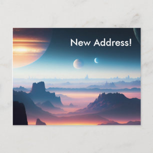 Carte Postale Planète Surface Planète Lunes Nouvelle adresse