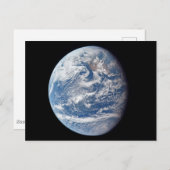 Carte Postale Planète Terre prise par l'équipage d'Apollo 11. (Devant / Derrière)