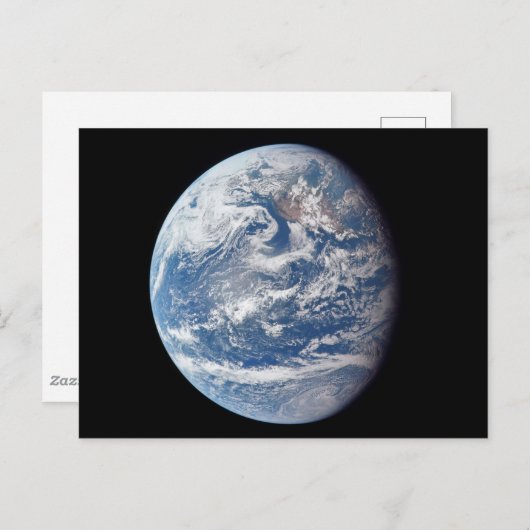Carte Postale Planète Terre prise par l'équipage d'Apollo 11. (Devant / Derrière)