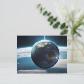 Carte Postale Planète terrestre de l'espace (Debout devant)