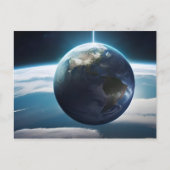 Carte Postale Planète terrestre de l'espace (Devant)