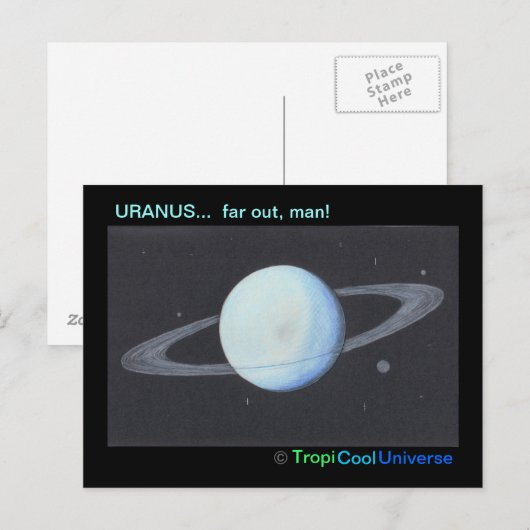 Carte postale Planète URANUS (Devant / Derrière)