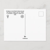 Carte postale Planète Vénus (Dos)