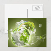 Carte Postale planète verte (Devant / Derrière)