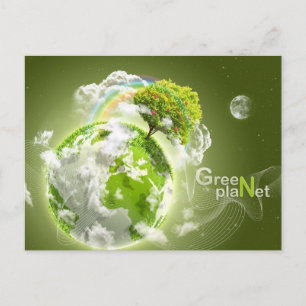 Carte Postale planète verte