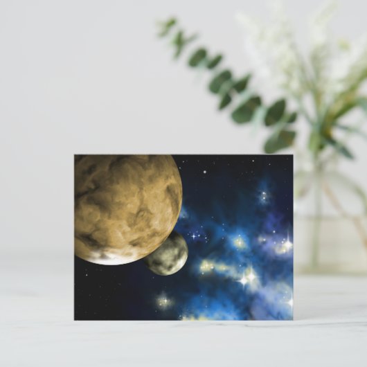 Carte Postale planètes (Debout devant)