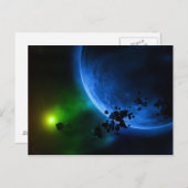 Carte Postale Planètes Aliens (Devant / Derrière)