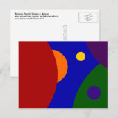 Carte Postale Planètes arc-en-ciel (Devant / Derrière)