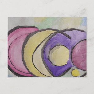 Carte postale Planètes Art Abstrait