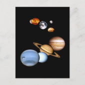 Carte postale Planètes du système solaire (Devant)