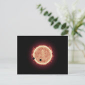 Carte Postale Planètes en transit devant une étoile naine rouge  (Debout devant)