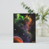 Carte Postale Planétoïdes Dans Le Cluster Nebula Art Spatial (Debout devant)