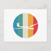 Carte Postale Planeur | Pilote Gliding Sailplane Soar Cadeau (Devant)