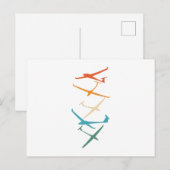 Carte Postale Planeurs | Thermaux du pilote de planeur qui s'env (Devant / Derrière)