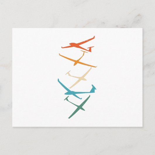 Carte Postale Planeurs | Thermaux du pilote de planeur qui s'env (Devant)