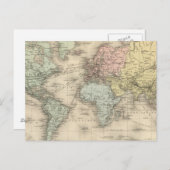 Carte Postale Planisphere (Devant / Derrière)