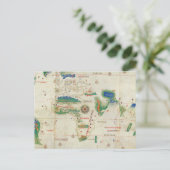 Carte Postale Planisphère Cantino | 1502 (Debout devant)