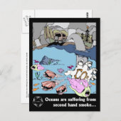 Carte Postale Plans d'acidification océanique CMBC : Les océans (Devant / Derrière)