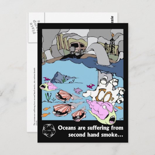 Carte Postale Plans d'acidification océanique CMBC : Les océans (Devant / Derrière)