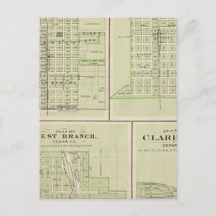 Carte Postale Plans de DeWitt, Tipton