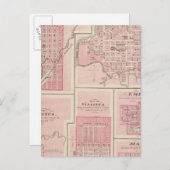 Carte Postale Plans de Glenwood, Denison, Hastings (Devant / Derrière)