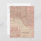 Carte Postale Plans de Sioux City, Le Mars (Devant / Derrière)