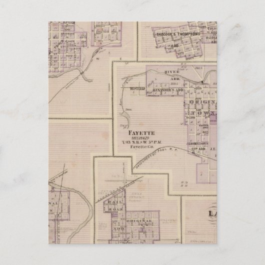 Carte Postale Plans des chutes de cèdre (Devant)