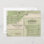 Carte Postale Plans du fort Madison (Devant / Derrière)
