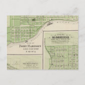 Carte Postale Plans du fort Madison (Devant)