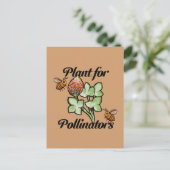 Carte Postale Plant for Pollinators Bee                          (Debout devant)