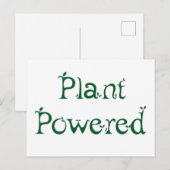 Carte Postale Plante (Devant / Derrière)