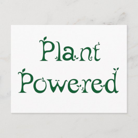 Carte Postale Plante (Devant)