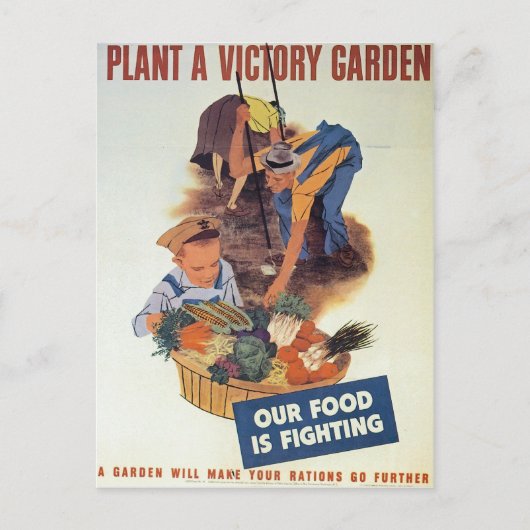 Carte Postale Plante a Victory Garden (Devant)