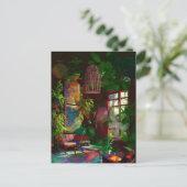 Carte Postale Plante coloré Boho rempli Salon (Debout devant)