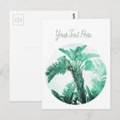 Carte Postale Plante de banane verte (Devant / Derrière)