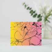 Carte Postale Plante de coucher de soleil Abstrait (Debout devant)