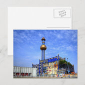 Carte Postale Plante de l'incinération des déchets de Spittelau (Devant / Derrière)