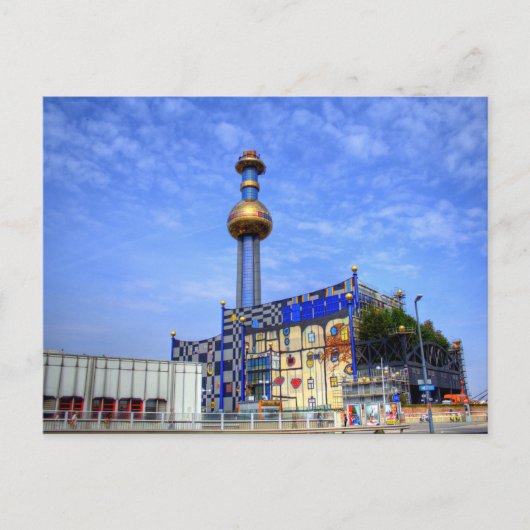 Carte Postale Plante de l'incinération des déchets de Spittelau (Devant)