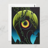 Carte postale Plante Eyeball effrayant (Devant / Derrière)