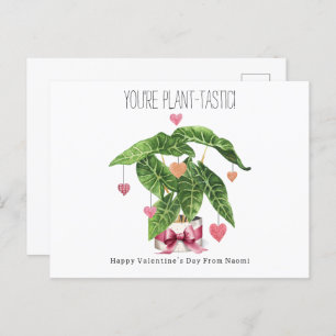 Carte Postale Plante-tastic Houseplant Pun Classroom Valentine