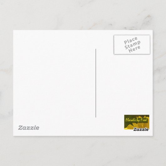 Carte Postale Plante vert (Dos)