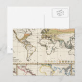 Carte Postale plantes cultivés les plus importants Districts (Devant / Derrière)