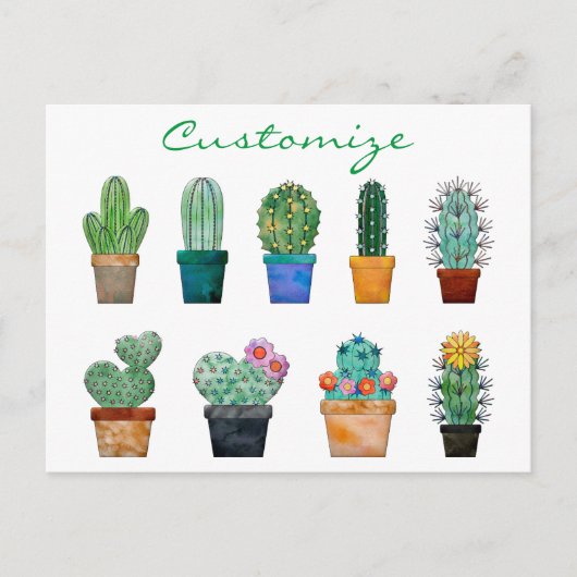Carte Postale Plantes de Cactus assortés Thunder_Cove (Devant)