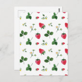 Carte Postale Plantes de fraises (Devant / Derrière)